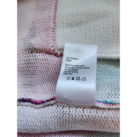 NWOT R13 Distressed Stripe Edge Oversize Cardigan Sweater Size XS Multi #2E405 - Picture 11 of 13